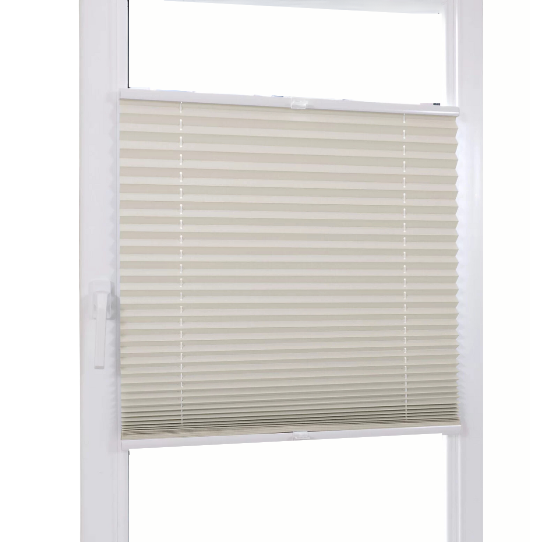 ClearAmbient Plissee - UV- und feuchtigkeitsbeständig - 90 x 130 cm - Beige