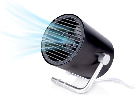 Lifetime Air Mini Fan USB - Tischventilator 2 Geschwindigkeiten - Kunststoff - Schwarz