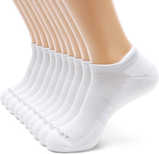 Monfoot - Weiße niedrige Knöchel-Sport-Socken - Männer