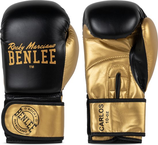 Benlee Carlos Kunstleder Boxhandschuhe Schwarz 10 oz