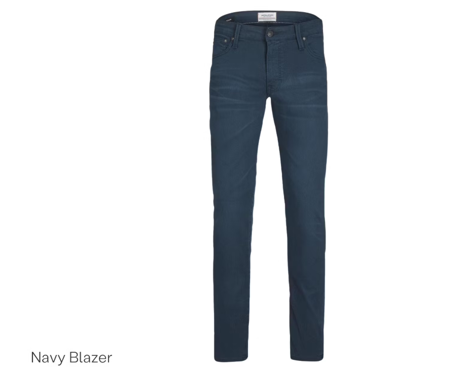 Jack & Jones JWHGLENN JJICON Studio-Hose - W29 L32 - Marineblazer
