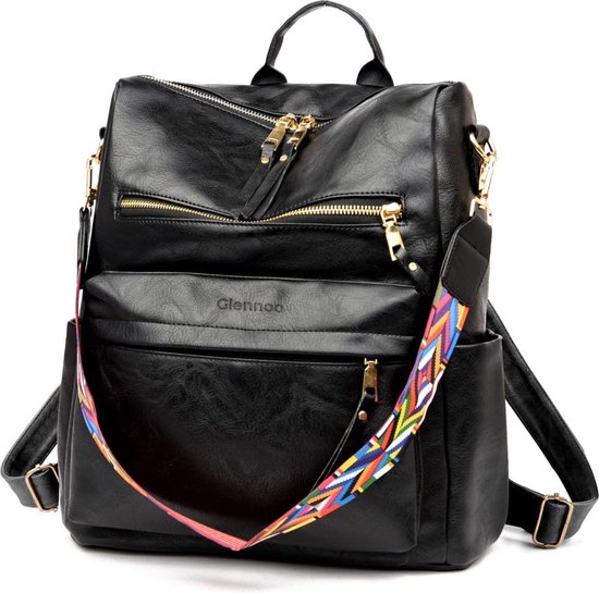 Glennoo Rucksack - Rucksack Damen - Wasserdicht - Klein - Anti-Diebstahl-Fach - Rücken