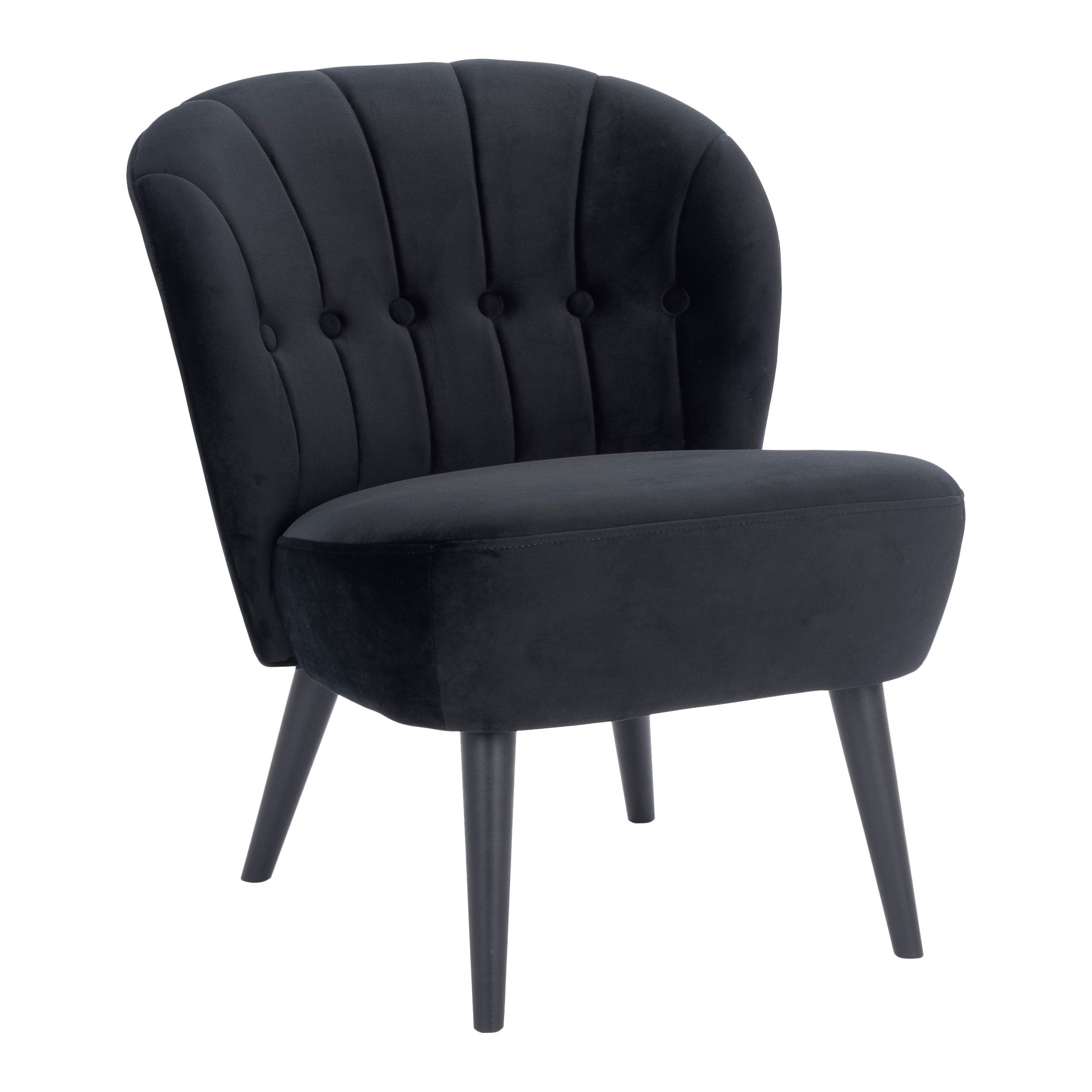 by fonQ Ruby Sessel - Schwarz - H 77 x B 60 x T 68 cm