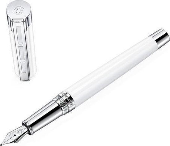 Füllfederhalter - Staedtler - Initium - Resina Resin - Weiß - F - mit Geschenketui