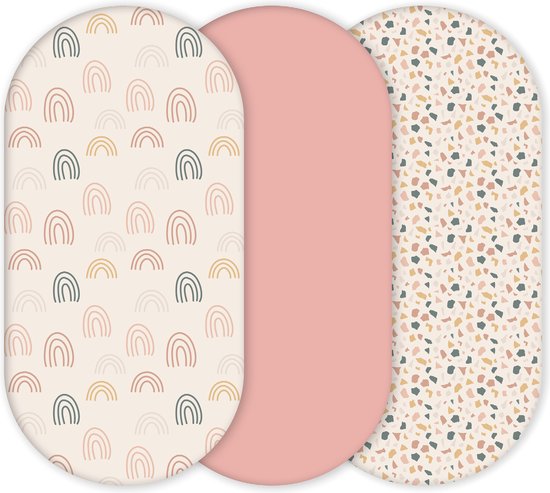 Yunioo® Universal Wiegenlaken Set │ Spannbetttuch Baby für Kinderwagen