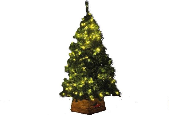 Splendeo Atmosphärischer künstlicher Weihnachtsbaum mit LED-Beleuchtung