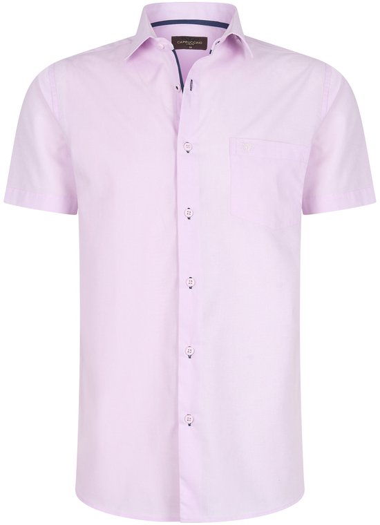 Cappuccino Italia - Herrenhemden Kurzarm Palermo - Rosa - Größe XXL