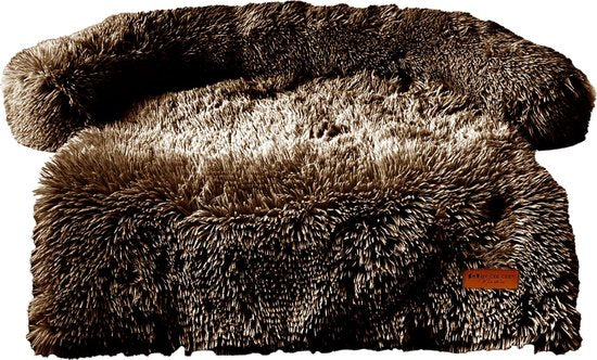 By Cee Cee Original Hundedeckenbank - Hundedeckenbank - Hundekorb - Premium - komplett abnehmbar - Braun - Größe L - 120x90