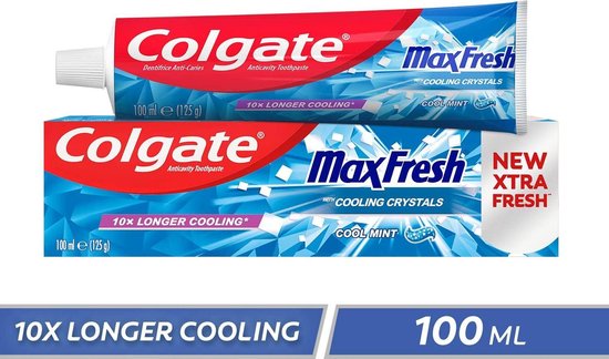 Colgate - Zahnpasta - MaxFresh mit kühlenden Kristallen - Cool Mint - 100ml