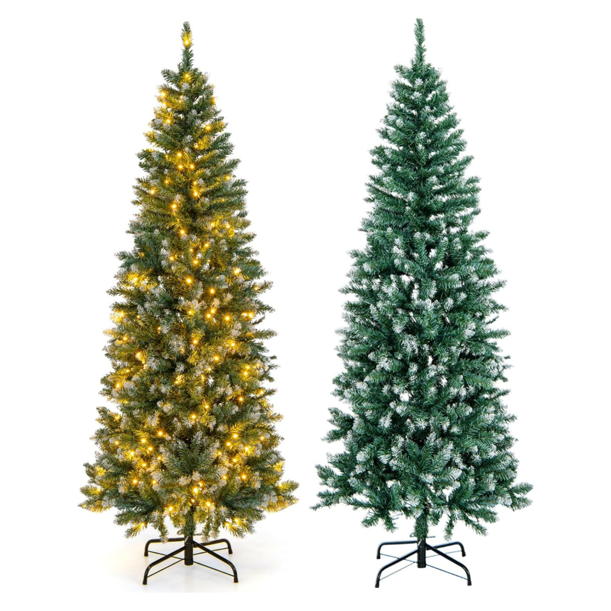 Coast Pencil Weihnachtsbaum mit Lichtern Warm White Leds - 180 cm - Grün + Blau – Bild 2
