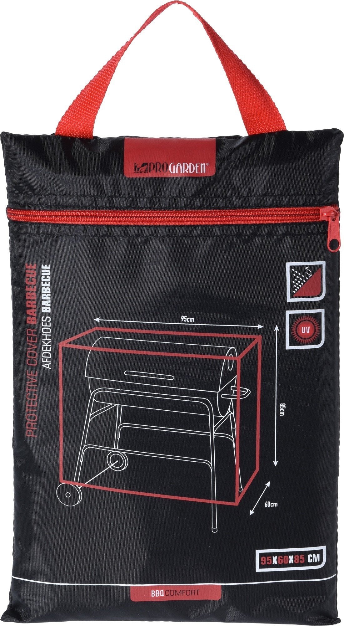 Pro Garden Barbecue Schutzhülle - Zylindrischer BBQ - 95x60cm - Wasserabweisend - Wetterfest