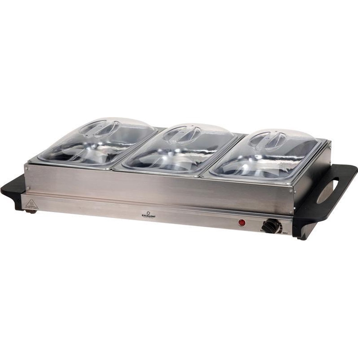 Buffetwärmer Heizplatte Edelstahl 300W 53 x 35 x 10cm