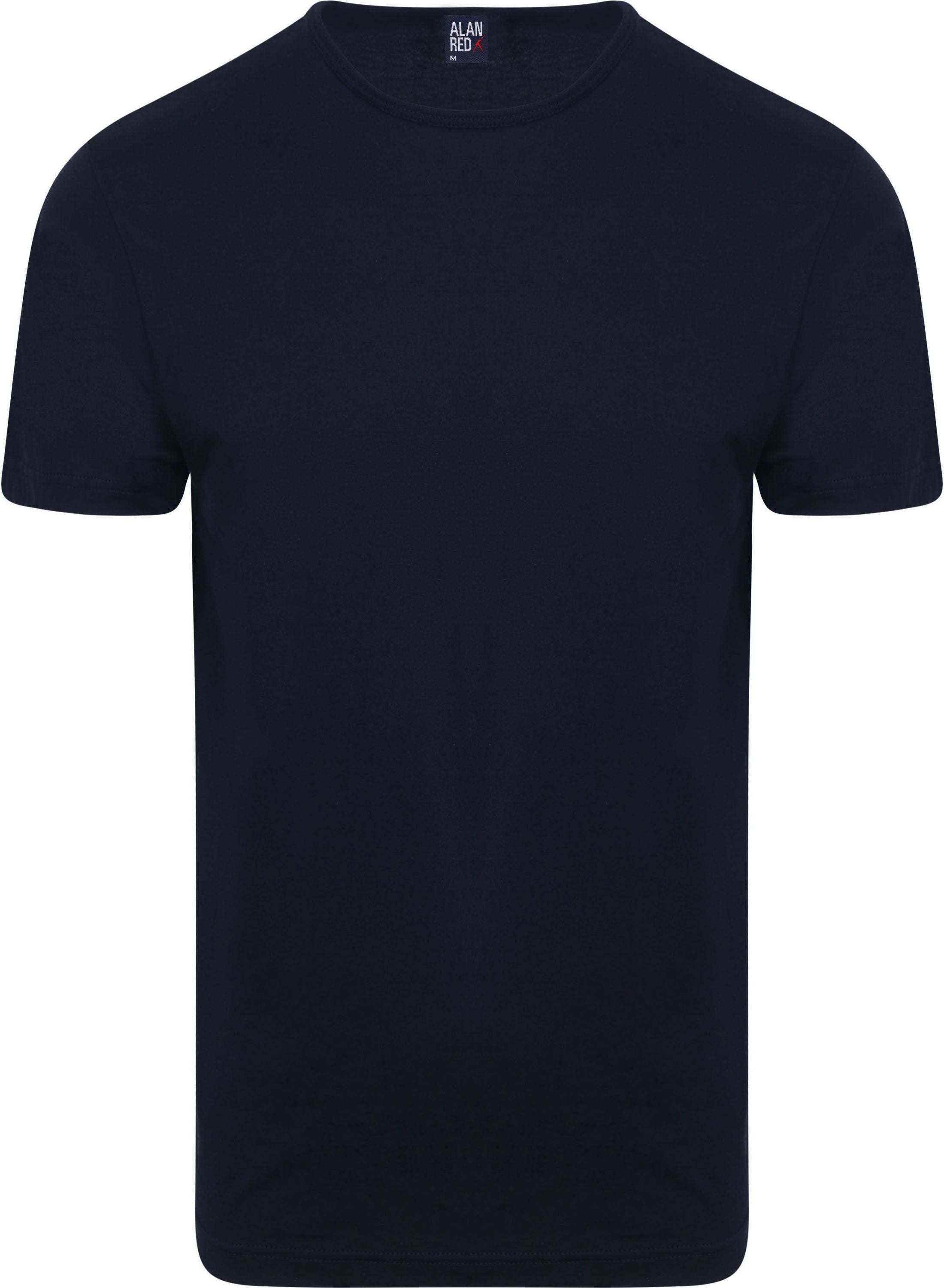Alan Red T-Shirt - Rundhalsausschnitt - Navy - Größe: S (4 PACK)