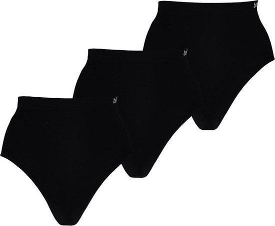 Bamboo Slip High Waist | Schwarz | 3er-Pack | Größe S | Damenunterwäsche | Damenslips | Damenunterwäsche Erwachsene | Boxershorts Damen | Bambus | Bambusunterwäsche Damen | Bambus | Apollo