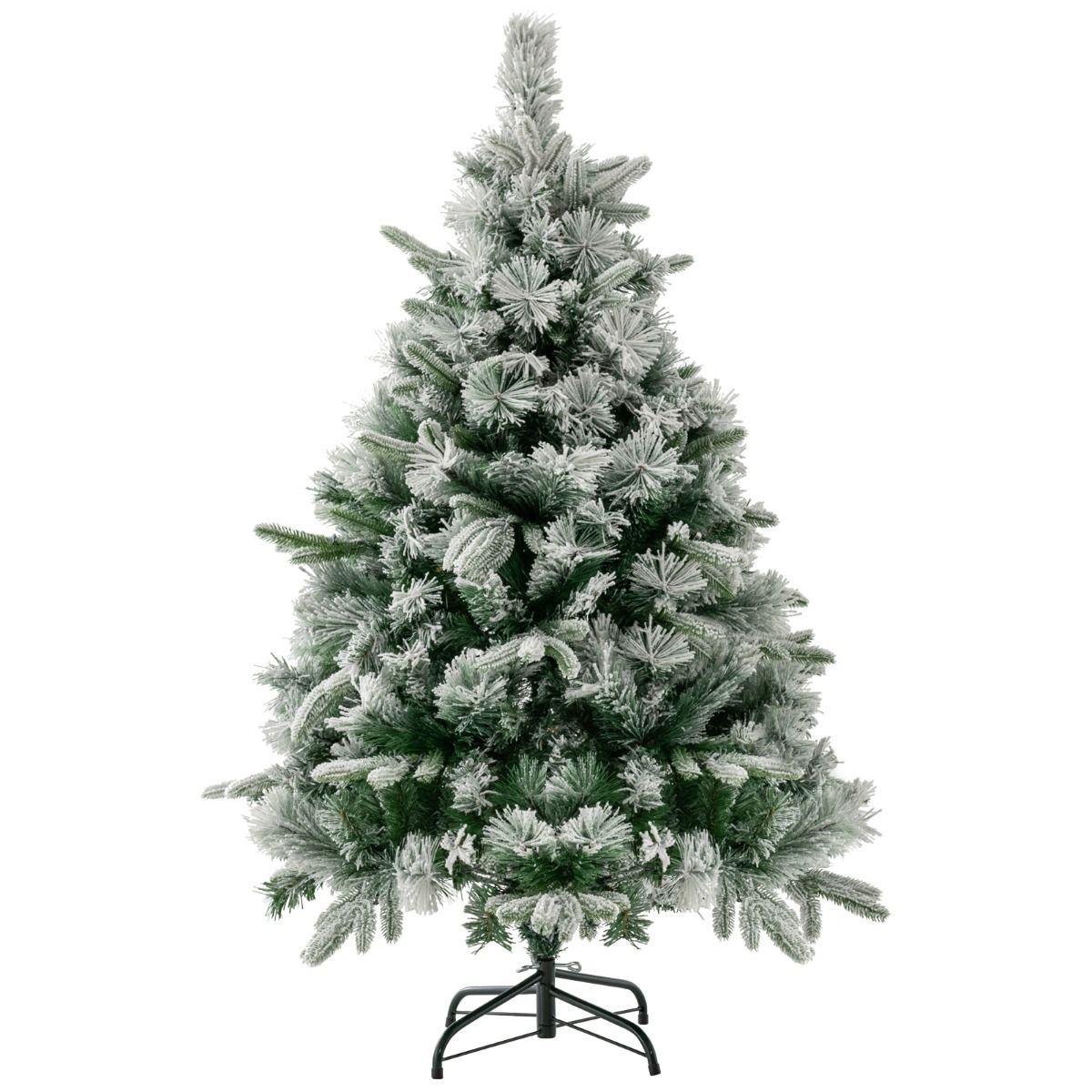 Künstlicher Weihnachtsbaum Coast mit Schnee und Lichtern - 150 warmweiße LED-Lichter - 136 cm hoch - grün – Bild 2