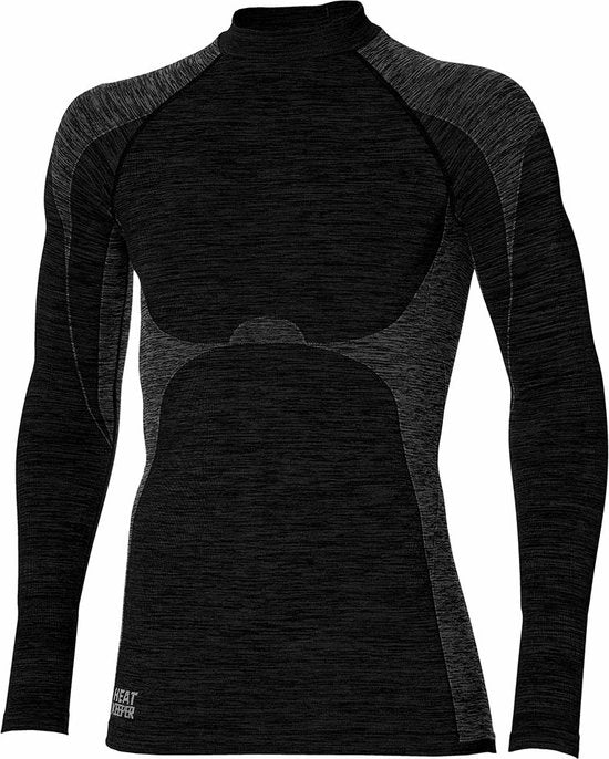 Heatkeeper Herren Thermohemd - Schwarz Melange