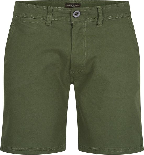 Cappuccino Italia - Herren Shorts Chino Short Army - Grün - Größe L