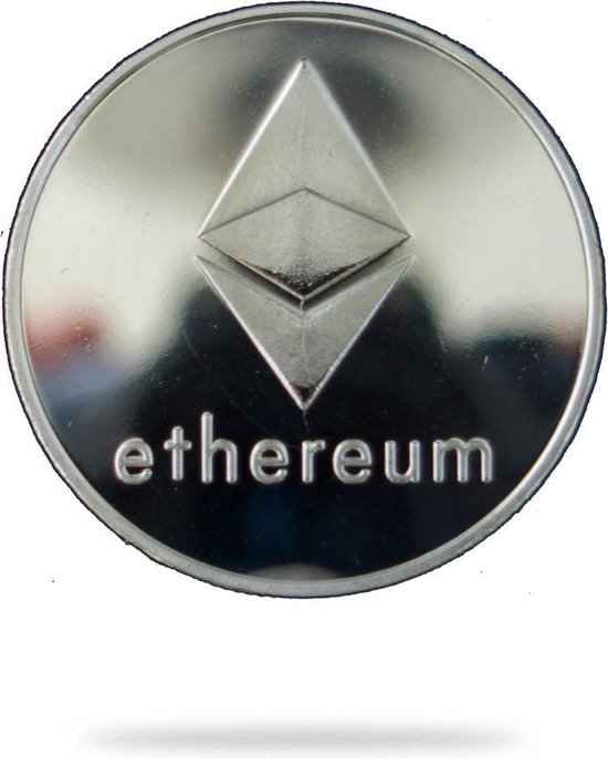 Ethereum-Münze Silber - Kryptowährung - physische Währung