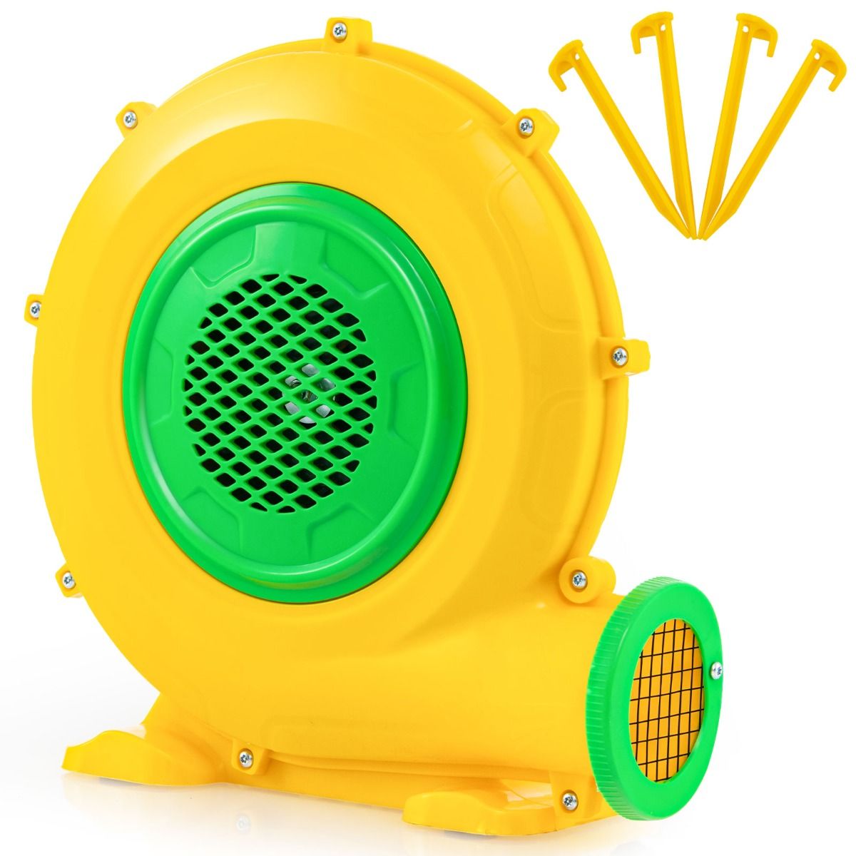 Coast Air Blower - 550 W - mit Griff und Erdspieß - 760 m3/h - Gelb