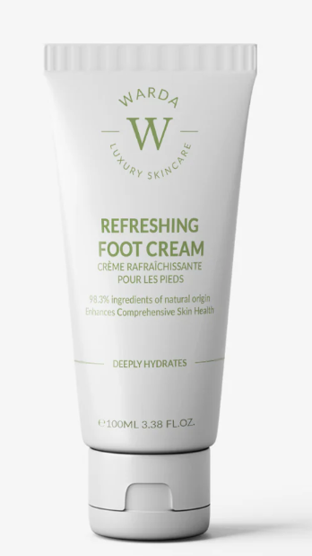 warda Erfrischende Fußcreme - Intensiv feuchtigkeitsspendend & kühlend - 118 ml