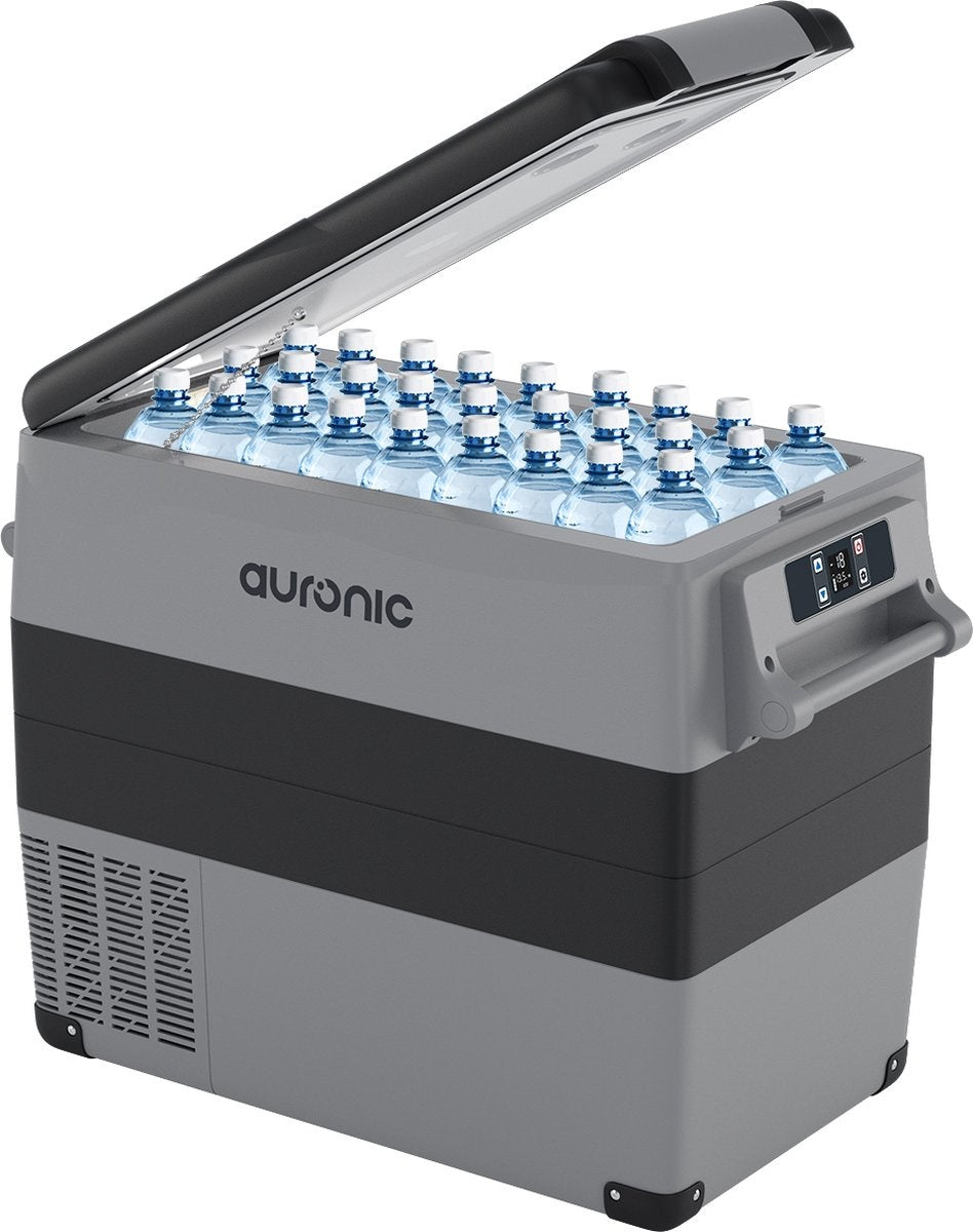 Auronic Electric Compressor Cooler - 49.5L - Autoladegerät 12V Steckdose 230V - Grau