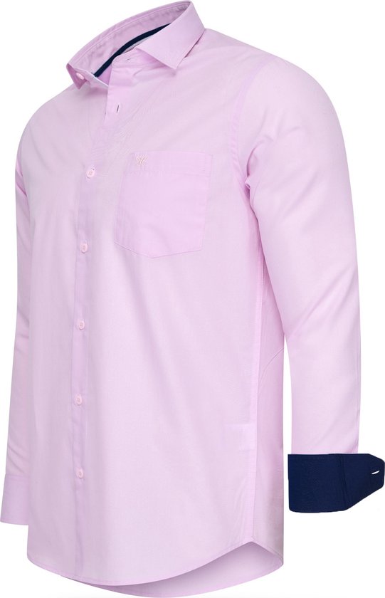 Cappuccino Italia - Herren Stretch Hemd Milano - Rosa - Größe M