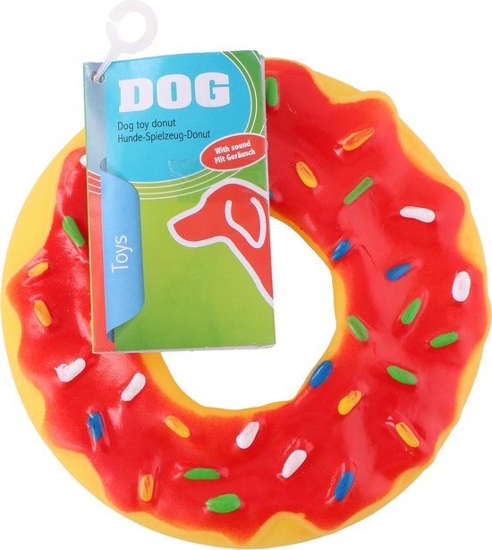 Maxxpro quietschendes Donut Hundespielzeug rund 13x13x3mm (Länge