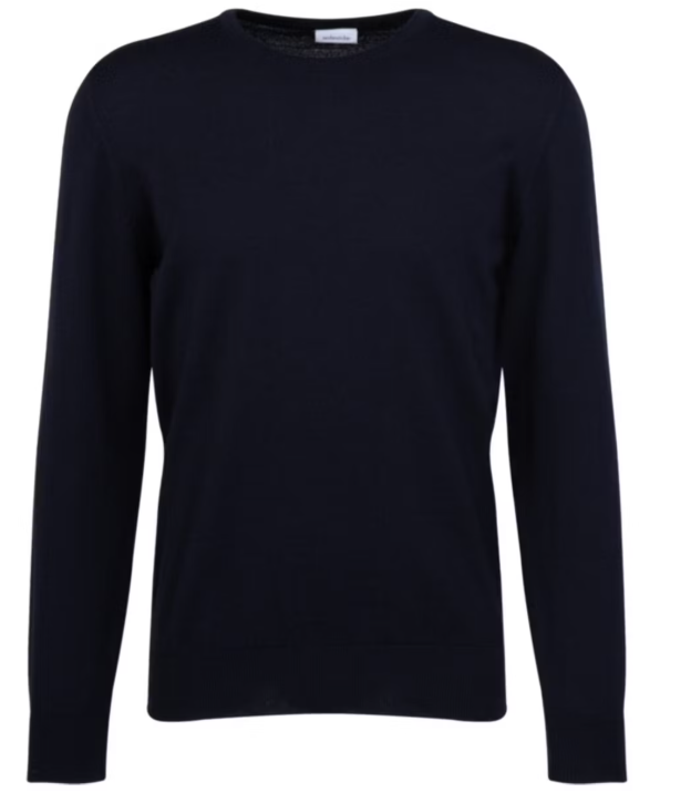 Seidensticker Merinowolle Pullover - Größe L - Marine