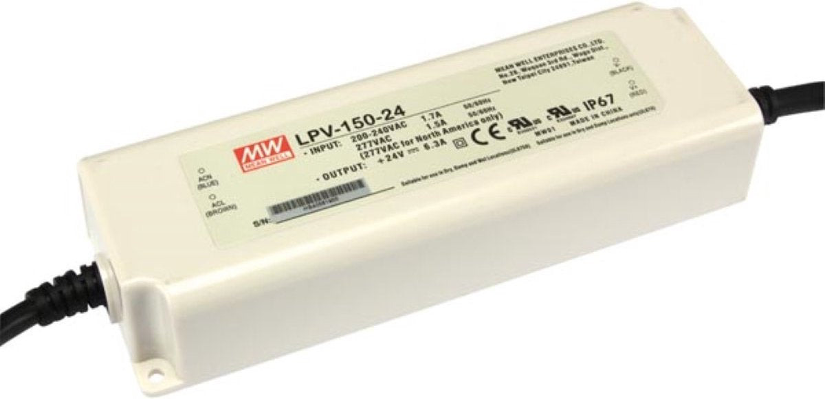 Mean Well LPV-150-24 LED-Transformator Konstantspannung 151 W 0 - 6