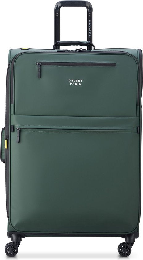DELSEY PARIS Maubert 2.0 4 Double Rollers Expandable Trolley WP 79 Army Dark Green