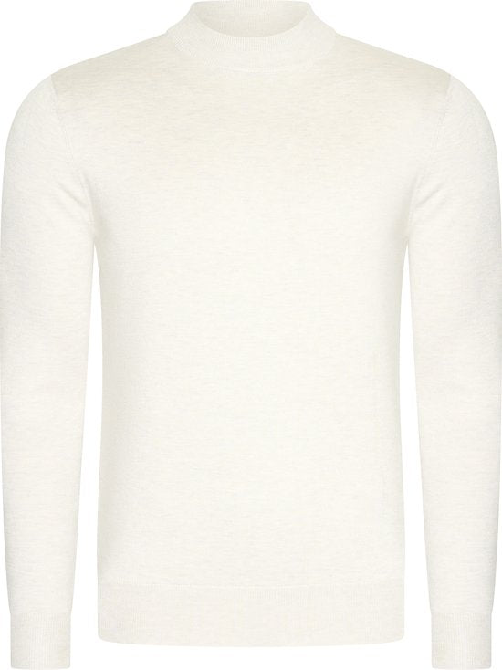Mario Russo Turtle Neck - Pullover Männer - Pullover Männer - Rollkragen Männer - XL - Ecru