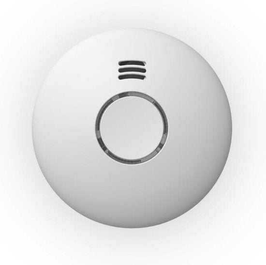 Qnect Smart Smoke Detector - Mit Wifi Verbindung - Einfache Montage - Inklusive 2Aa Batterien
