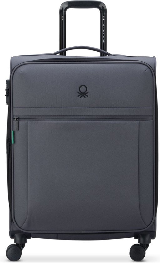 Delsey Paris x United Colors of Benetton BE 4-Rad-Trolley 65 cm mit Verlängerung klappbar