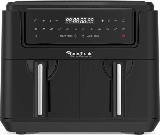 TurboTronic AF118 Double Airfryer XXL - Digitale Heißluftfritteuse - Doppelkorb - 7