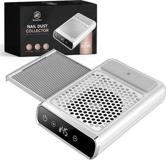 Beeperfect® Nail Dust Collector - Staubabsaugung Maniküre - Nail Dust Collector - Wiederverwendbarer Filter - Geräuschlos im Einsatz - Kabellos und wiederaufladbar