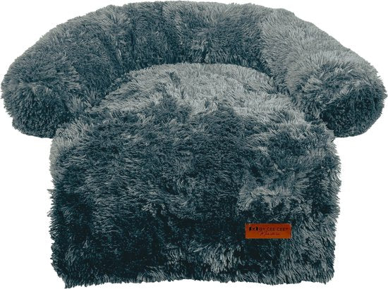 By Cee Cee Original Hundedeckenbank - Hundedeckenbank - Hundekorb - Premium - komplett abnehmbar - Dunkelgrau - Größe S - 75x75
