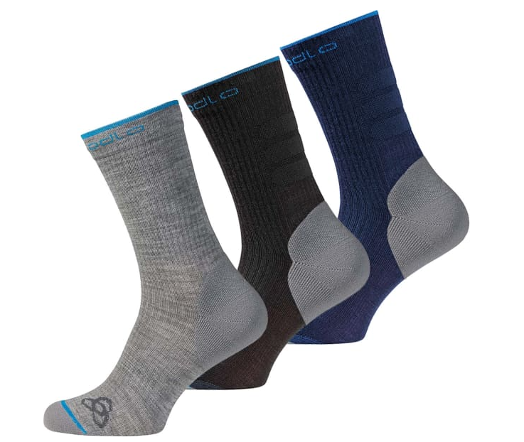 Odlo All-round Long Socks - 3er-Set - Grau