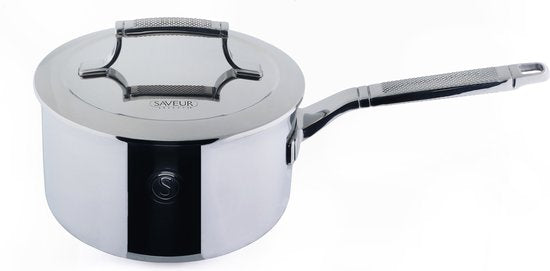 Saveur Selects - Voyage Serie - Stahlpfanne 20 cm - pfasfrei Stahlpfanne - Dreilagiger Edelstahl - Geeignet für Induktion und alle anderen Wärmequellen - Backofenfest bis 260°C - Spülmaschinenfest - Teflonfrei