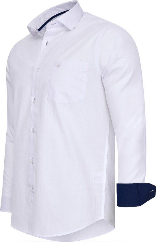 Cappuccino Italia - Herren Stretch Hemd Milano - Weiß - Größe L