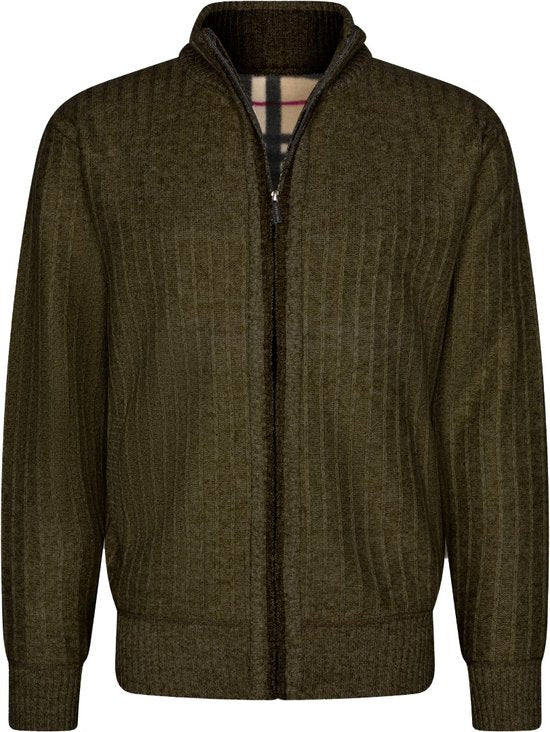 Cappuccino Italia - Herren Pullover Bounded Jacket Schwarz - Grün - Größe M