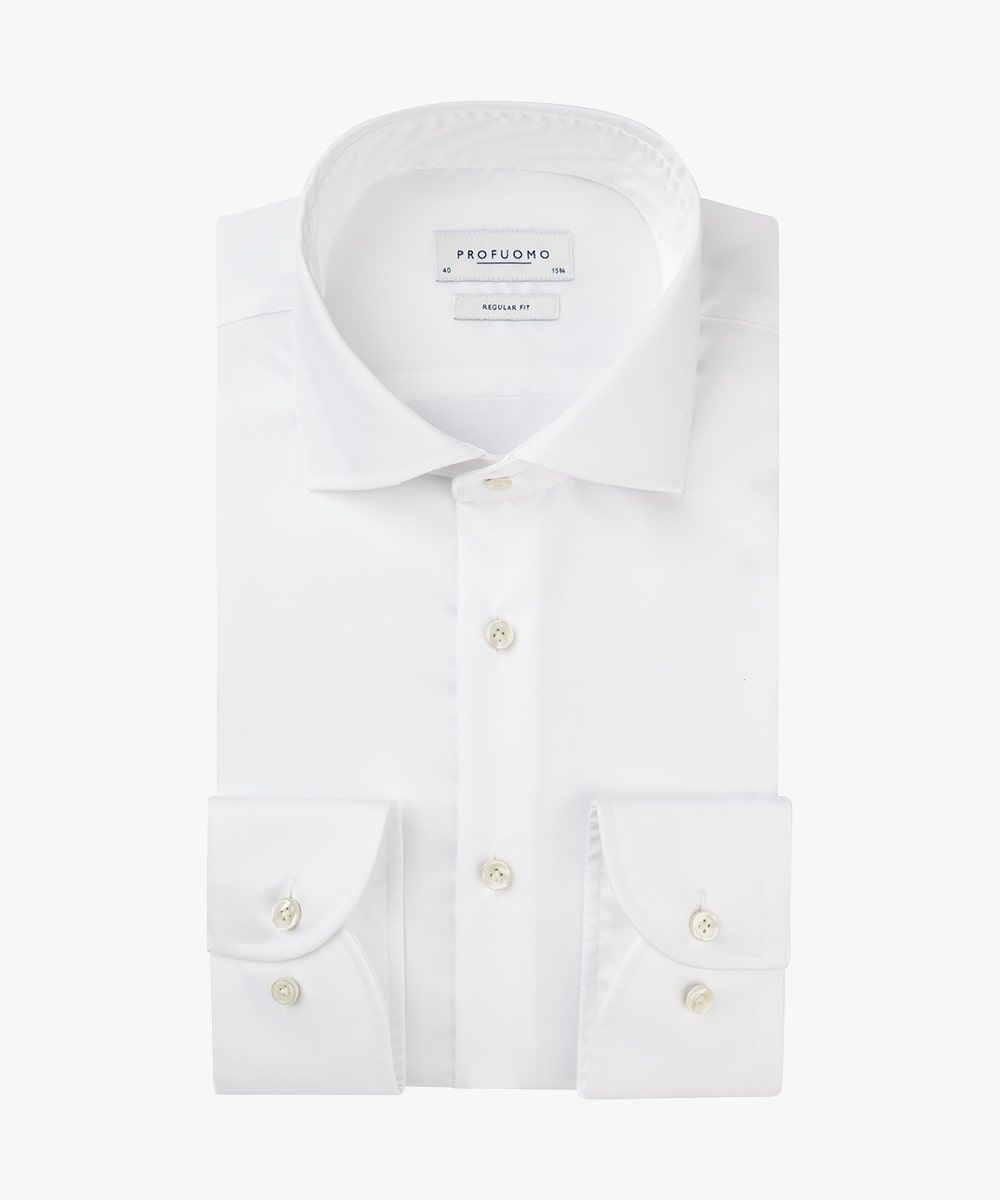 Profuomo Regular Fit Hemd - Weiß - Größe 38