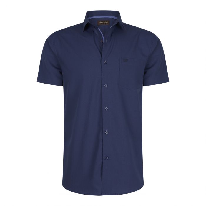 Cap Navy Palermo Shirt Kurzarm - Farbe Navy Blau - Größe XXL