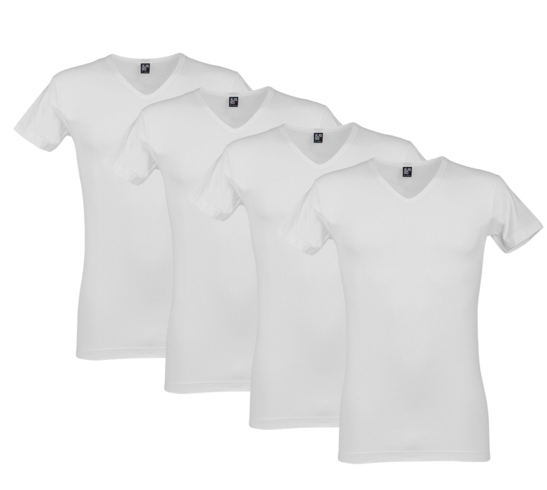 4x Alan Red Oklahoma oder Ottawa T-Shirt - Männer - weiß - Größe S