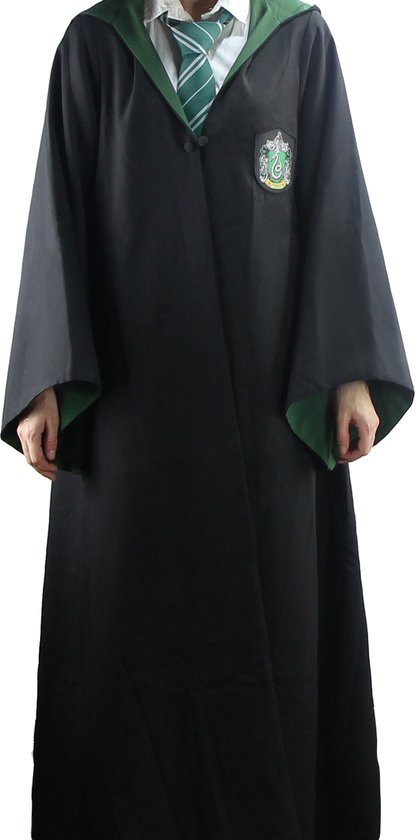 Harry Potter - Slytherin-Zauberer-Robe / Zwaderich-Zauberer-Kostüm (S)