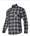 Lahti Pro Flanellhemd gepolstert - Marineblau - 2XL - Warme & bequeme Arbeitskleidung für die kalten Monate