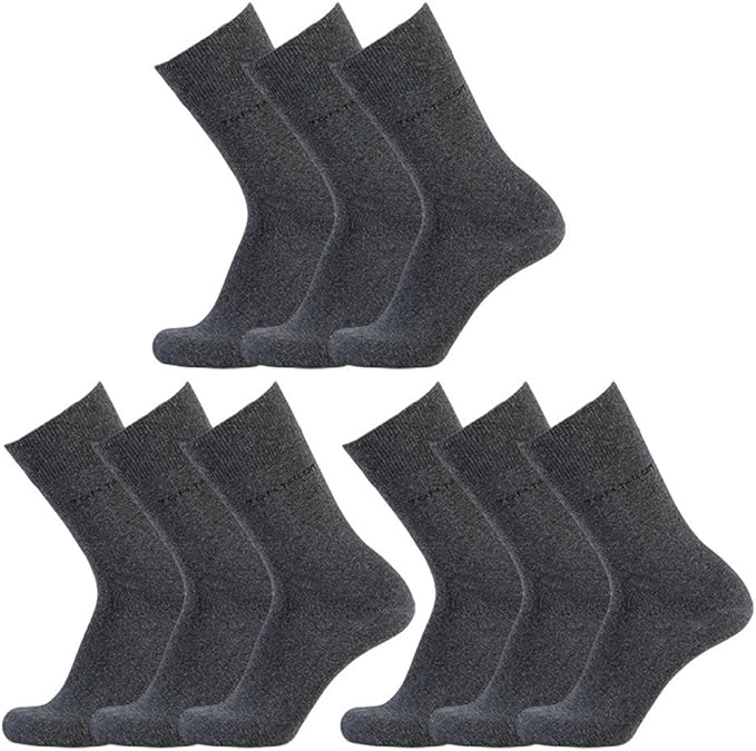 TOM TAILOR Herrensocken - Multipack - Bequeme und strapazierfähige Baumwollsocken - Größe 39 - 42 - 9er Pack