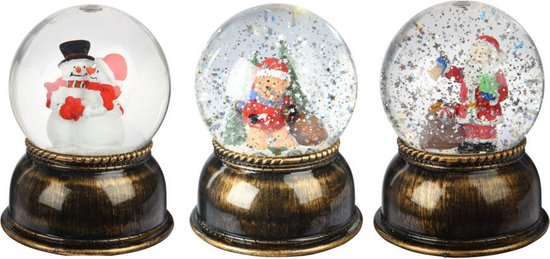 Schüttelkugel Weihnachten mit LED XL
