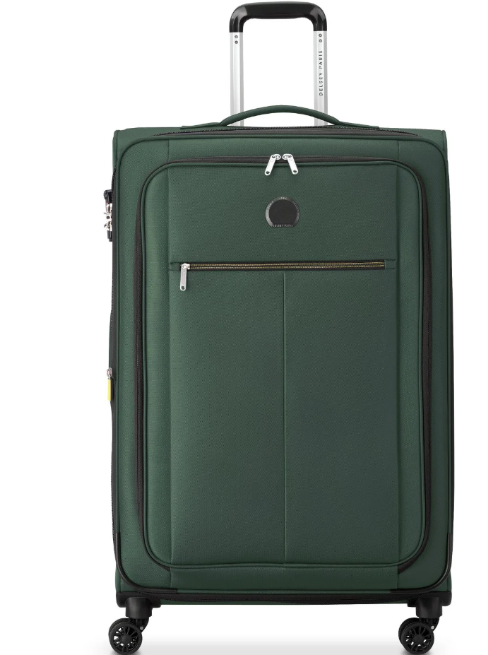 Delsey Paris Pin Up 6 Großer Reisekoffer - Mit Erweiterungsmöglichkeit - Dunkelgrün - 79 cm