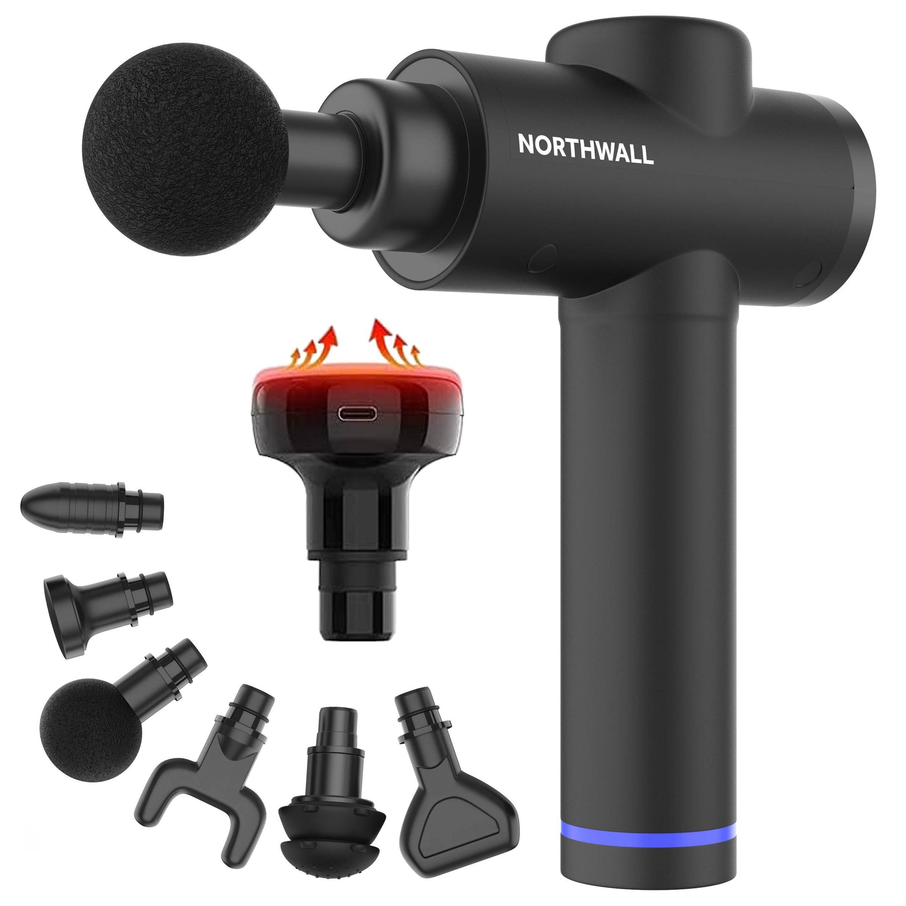 Northgun Prime mit Wärmemassagekopf - 30 Stufen - Schwarz – Bild 2