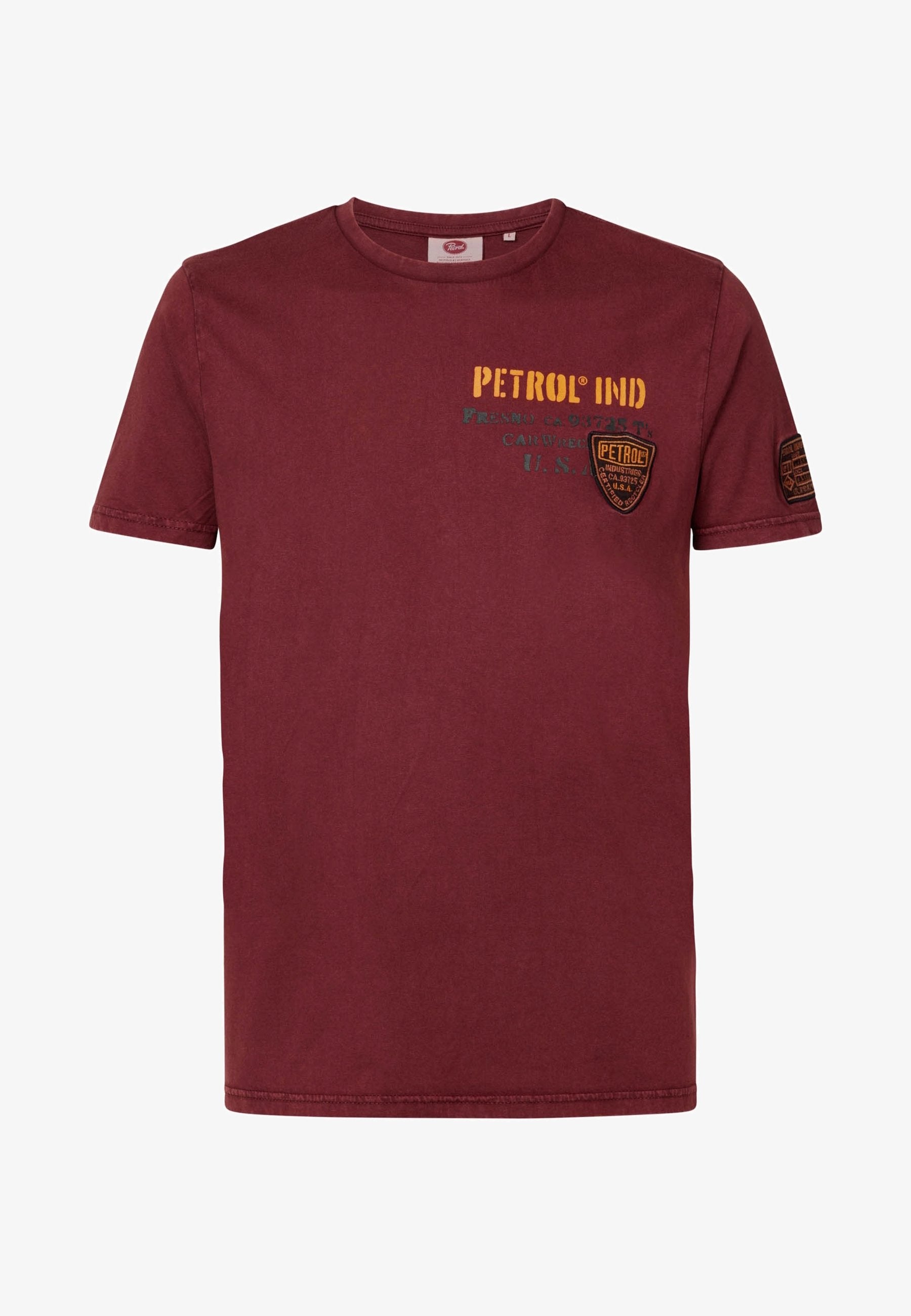 Petrol Industries - Bedrucktes Herren-T-Shirt - Größe XXL - Rot